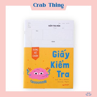 Tập 15 Giấy rà soát đôi Crabit - Ruột kẻ ngang chấm - Bìa mây uyên thâm [GIÁ TẬN XƯỞNG]