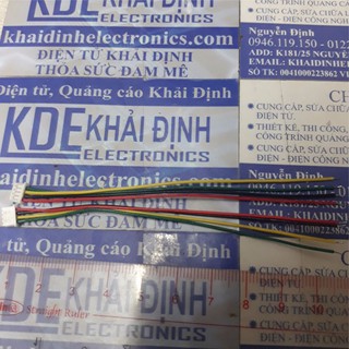[Mã ELFLASH3 hoàn 10K xu đơn 20K] 5 DÂY BUS 1.25 1.27mm, 2 chân cách nhau 1.27mm dây đủ màu, dài 10cm, 4P kde4622