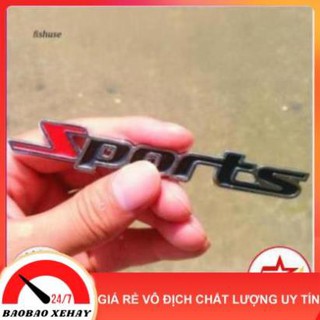 [HÀNG MỚI VỀ BÁN RẺ LẤY TƯƠNG TÁC] Logo kim loại SPORT 3D cao cấp gắn ô tô xe hơi xe máy