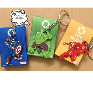 [ Mẫu Tặng] Móc Khoá Siêu Anh Hùng Oxy dễ thương
