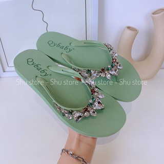 DÉP KẸP NỮ ĐẾ XỐP QUAI ĐÍNH ĐÁ