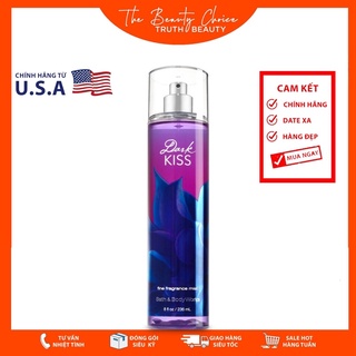 Xịt thơm toàn thân Bath &amp; Body Works - DARK KISS (236mL)