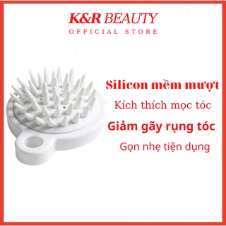 [KR Beauty Gift] Lược gội đầu silicon giúp giảm rụng tóc kích thích mọc tóc giúp Massage đầu giảm Stress ngủ ngon