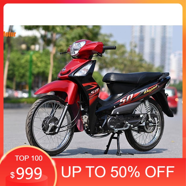 Tem elegant 50cc đỏ đen
