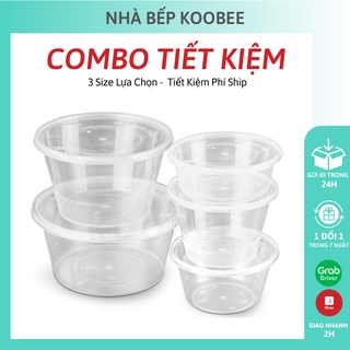 Combo 50 hộp làm bánh flan, caramen, bánh da lợn, xu xuê plan hình tròn/ trái tim có nắp chịu nhiệt KooBee