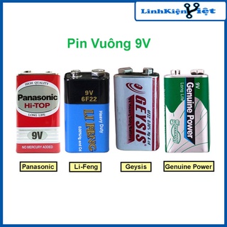 Pin vuông 9V dùng test mạng test mic chất lượng cao đủ loại siêu khỏe (giá/1viên)