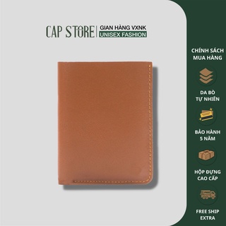 Ví nam cao cấp dáng đứng Duti mini da bò nhập khẩu sang trọng được thiết kế tinh gọn từ da bò thật bền đẹp Capstore.vn