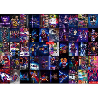 Combo Set 105 tờ Decal dán tường Messi Barcelona phiên bản mới