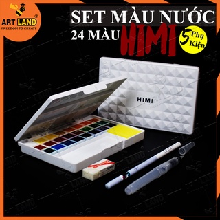 Bộ Màu Nước 5 Món Water Kit Himi 24 Màu Cho người mới học vẽ