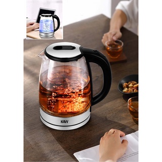 Ấm đun siêu tốc thủy tinh của Đức Thương hiệu KAW. Đun siêu nhanh trong 2-4 phút, chất liệu thủy tinh cao cấp chịu nhiệt