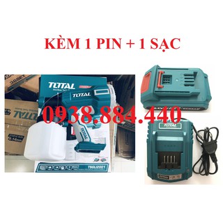 Bộ Dụng cụ phun sơn dùng pin Li-ion Total TSGLI2001-1PIN1SAC - KÈM THEO 1 PIN VÀ 1 CỤC SẠC