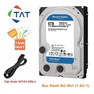 Ổ Cứng HDD WD Blue 6TB 3.5 inch SATA3 6Gb/s Chính Hãng - Mới Bảo hành 24 tháng