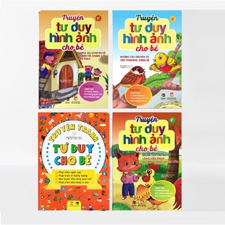 Sách - Truyện Tranh Tư Duy hình Ảnh Cho Bé (Combo, lẻ tùy chọn) Tặng Kèm Truyện Cổ Tích Song Ngữ