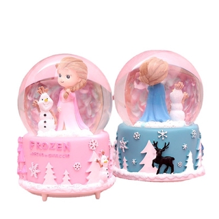 Quả Cầu Pha Lê Tuyết ELSA, ANNA CÓ HỘP PHÁT NHẠC VÀ ĐÈN XINH XẮN KÈM PIN