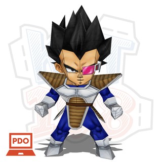 Mô hình giấy Anime Dragon Ball Chibi Vegeta