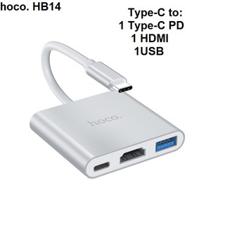 Hub/ chuyển cổng type-C hoco. HB14
