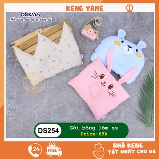 Gối bông sơ sinh gối chống méo đầu gối định hình  DOKMA ngộ nghĩnh nhiều kiểu dáng đáng yêu