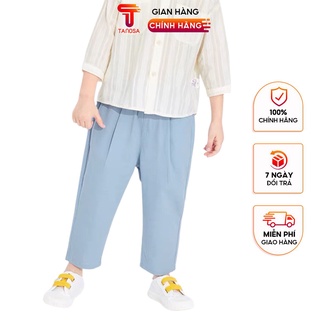 Quần baggy dài bé trai TANOSA chất đũi xước mềm mại nhiều màu cho bé
