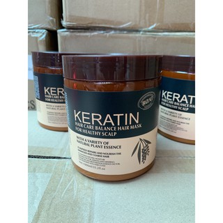 Hấp Dầu Keratin Brazil Nut 1000ml Chăm Sóc Và Dưỡng Ẩm Tóc Mùi Thơm Nhẹ Nâu &amp; Tím