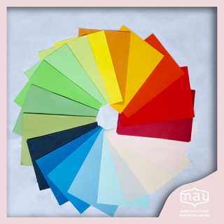 (set 10 tờ) Giấy mỹ thuật nhập khẩu khổ A4 nhiều màu định lượng 120gsm làm handmade, origami, sổ tay, thiệp