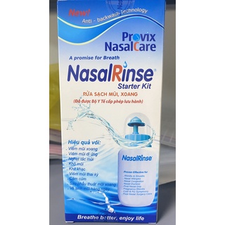 Bình Rửa Mũi Nasal Rine.Tắc Mũi,Khô Mũi,Ngạt Mũi,Xoang Mũi.Kèm 10 Gói Muối