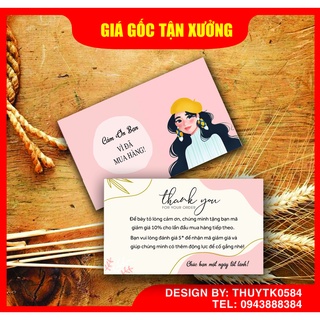 100 card cảm ơn, thẻ quà tặng, thiệp cảm ơn khách hàng