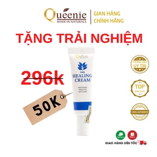 Kem dưỡng da thô sần sau mụn Queenie AC Pure Healing làm mờ thâm nám dưỡng trắng da Hàn Quốc chính hãng 5ml [SP trải ngh