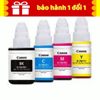 Bộ mực 4 màu cho máy G1000, G2000, G3000 mã PGI-790Bk,C, M,Y