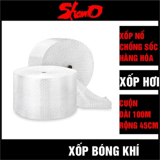 [ Cuộn 100m x 45cm ] Xốp chống sốc bóng khí dùng bọc hàng hóa dễ vỡ - Hỗ trợ vận chuyển tránh va đập