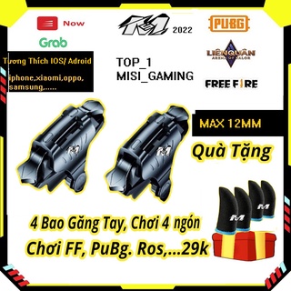Bộ 2 nút AS01 Đen chơi pubg,free fire,...Nút hỗ trợ game ff pupg chơi game tay cầm điện thoại gaming- phụ kiện game.