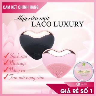 Máy rửa mặt LACO LUXURY chính hãng tích hợp 4 chức năng với đầu lông cọ kháng khuẩn siêu mềm