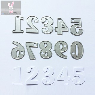 Khuôn Cắt Giấy Bằng Kim Loại Hình Chữ Số Từ 0-9