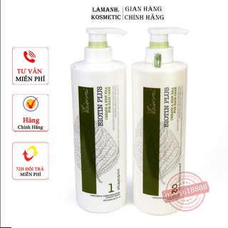 Dầu gội dầu xả kích thích mọc tóc chống rụng tóc  phục hồi tóc siêu mềm mượt  BIOTIN PLUS VISIONMI cặp  800ml