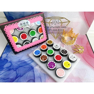 Set gel vẽ đậm đặc roco lẻ đen trắng