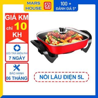 [Mã ELHADEV giảm 4% đơn 300K] Nồi Lẩu Điện 5L Nội Địa Trung, Lõi Nồi Chống Dính 3 Lớp - Bảo Hành 12 Tháng