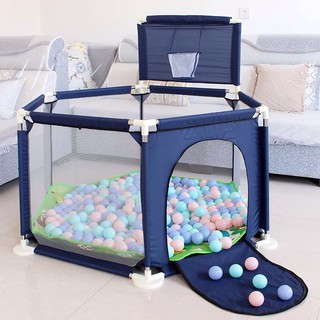 QUÂY BÓNG HÌNH LỤC GIÁC CÓ RỔ CHO BÉ - NHÀ BANH khung không gỉ, chống va đập - LB3105212