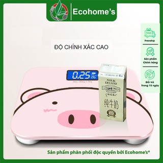 Cân điện tử sức khỏe hình chú heo chú lợn màu hồng dễ thương