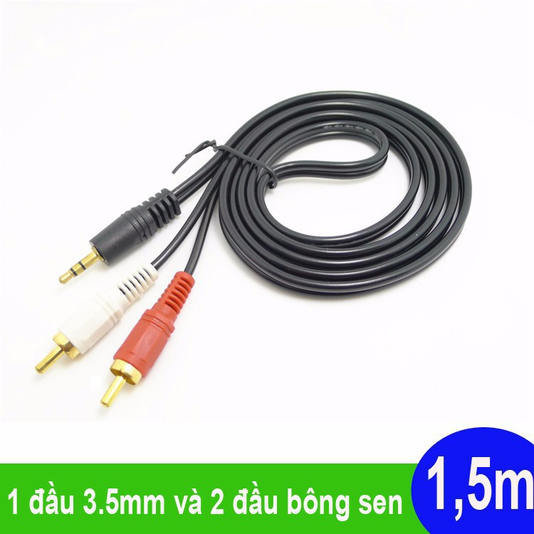 Cable 2 đầu AV 1 đầu 3.5