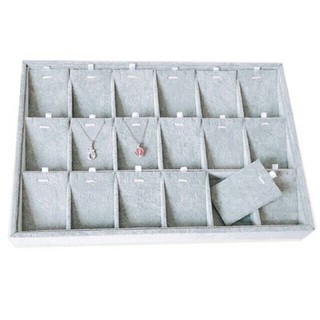 khay nhung bày mặt dây chuyền, mặt đá phong thuỷ 35x24cm