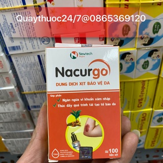 ✅NACURGO DUNG DỊCH XỊT BẢO VỆ DA (100-200 liều)