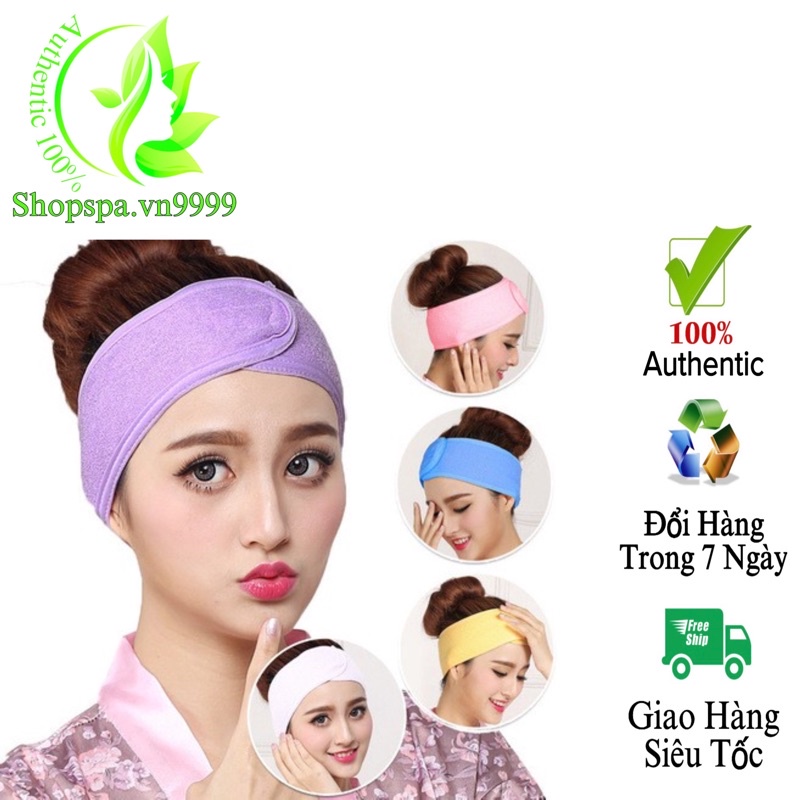 Băng đô dán tóc rửa mặt giá rẻ dùng cho Spa, TMV - Màu ngẫu nhiên