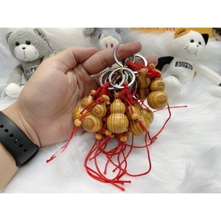 Sỉ 12 chiếc móc khoá gỗ hồ lô 69k