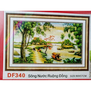 Tranh đính đá phong cảnh DF340 (90*57 cm)