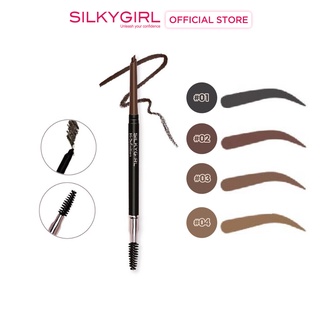 Chì Mày 2 Đầu Silkygirl Hi-Definition Brow Pencil 0.35g