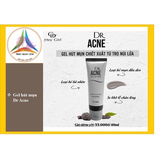 Gel Lột Mụn - DR.ACNE -Sạch mụn cám, mụn đầu đen.Thải độc chì- Sáng da