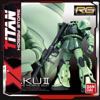 Mô hình Lắp ráp Gunpla RG 1/144 MS-06F Zaku II Gundam Bandai Japan