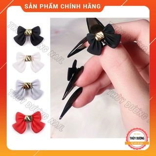 Charm nơ kim loại trang trí móng size 15 x 23mm, 6k/viên (combo 2 viên) chuyên dùng làm nail