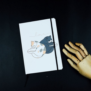 Sổ Tay Bìa Cứng Lazy Cats A5 - Ruột Dot/Grid/Blank - 180 Trang - 100GSM - Journalholic