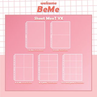 [ĐƯỢC CHỌN] Sheet Meet/ Meet YX chính hãng đựng card, banner, poster, strip cho binder hỗn hợp