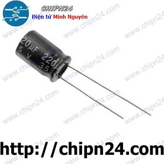 [10 CON] Tụ hóa 220uF 35V (8x13mm)